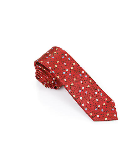 FN-034 Corbata de seda tejida a la moda para hombre con diseño de punto pequeño multicolor