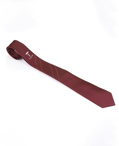 FN-010 Corbata de seda tejida a la moda para hombre con punto blanco de color vino de nuevo diseño