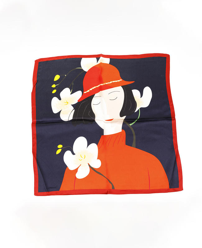 Bufandas de las señoras de la impresión de la tela de seda del customsantin de las señoras de la moda de FN-078 China